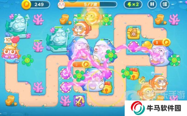 保卫萝卜4海的闺女46关怎么过 海的闺女46关通关攻略