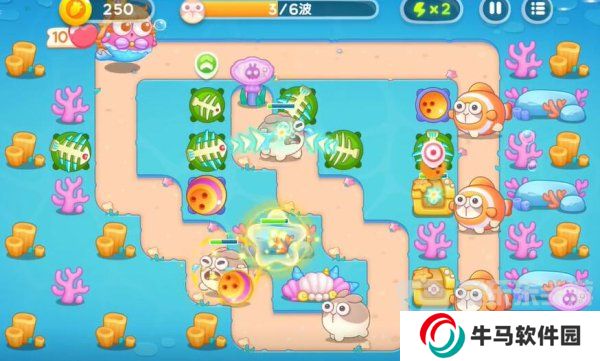保卫萝卜4海的闺女55关怎么过 海的闺女55关攻略图解法