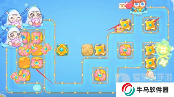 保卫萝卜4海的闺女77关怎么过 海的闺女77关攻略图解