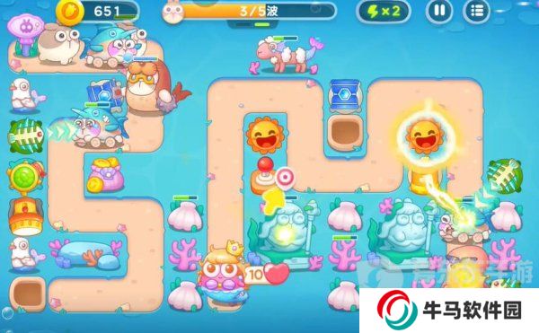 保卫萝卜4海的闺女99关怎么过 海的闺女99关通关图文攻略