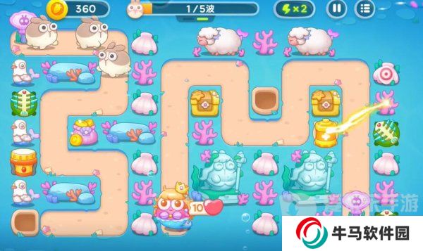 保卫萝卜4海的闺女99关怎么过 海的闺女99关通关图文攻略