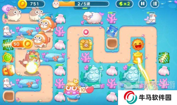 保卫萝卜4海的闺女99关怎么过 海的闺女99关通关图文攻略