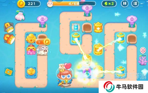 保卫萝卜4海的闺女103关怎么过 海的闺女103关攻略详解