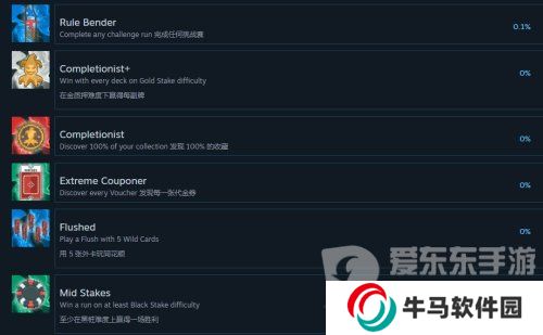《Balatro》小丑牌游戏成就 《Balatro》游戏成就图鉴介绍